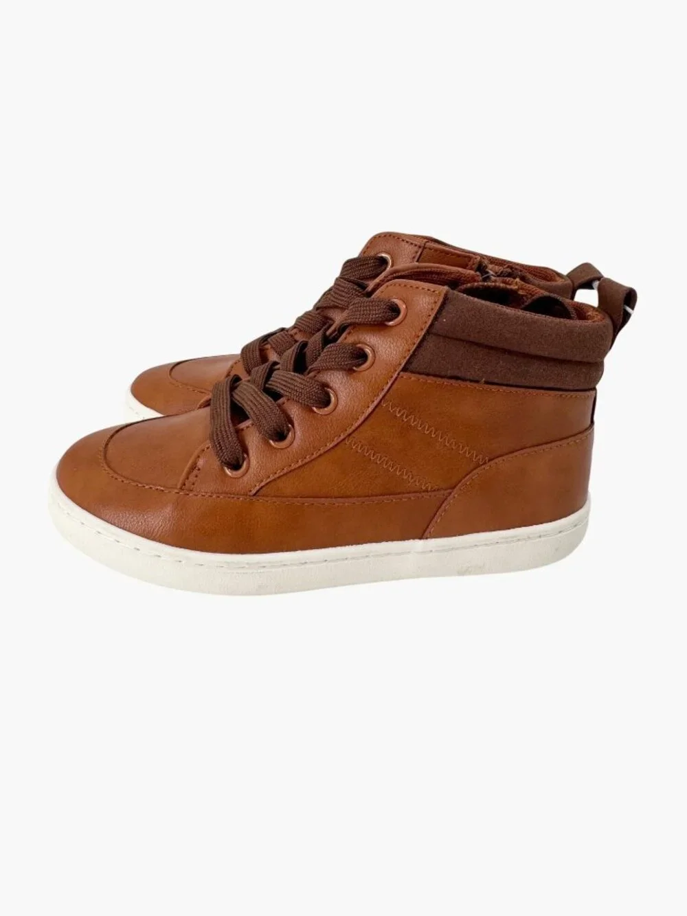 NEW Cat & Jack Toddler Fenix High-Top Sneakers Boots - Cognac - Size 12
